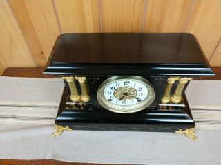 Antique Seth Thomas Adamantine Mantle Clock 1900 2