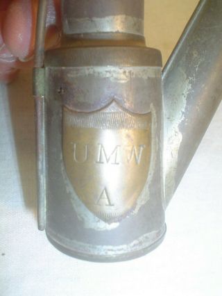 Miners Oil Wick Lamp Umwa Logo