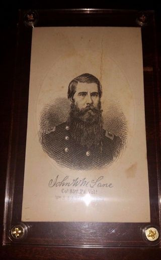 Engraving Style Cdv Colonel John W M 