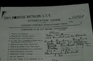 WW1 Canadian 4th Battalion CEF ID Bracelet & WW2 Chaplain Service Photo Group 5