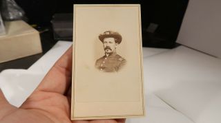 Cdv Civil War Photo Of Union Soldier Officer 6 Cavalry Officer 12th