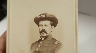 CDV Civil War Photo Of Union Soldier Officer 6 Cavalry Officer 12th 2
