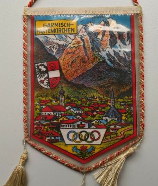 German Ww 2 Pennant Olympia 1936 - Wintergames Garmich Partenkirchen