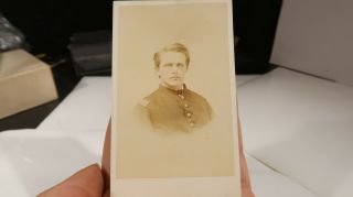 Cdv Civil War Photo Of Union Soldier Officer 5