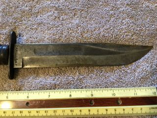 Vintage WW II U.  S.  Navy Mark 2 Fighting Knife Camillus NY,  W/sheath 5