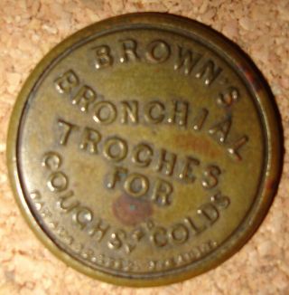 1862 Browns Bronchial Troches Encased Postage