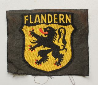 German Ww 2 - Volunteer Sleeve Patch - Flandern