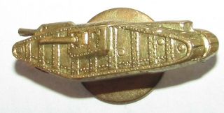 Ww1 Tank Corps Sweet Heart Lapel United States Army Military Pin