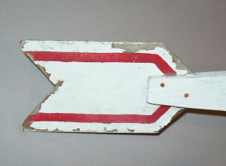 Old Vtg C 1960s Folk Art Whirligig Airplane Great Four Blade Prop Paint 6