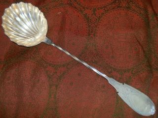 Great J&a Gardiner St.  Louis Sterling Silver  Engraved Victorian Ladle