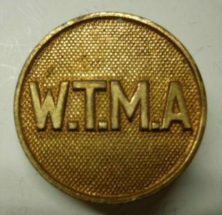 Ww1 20s Enlisted Collar Disk - W.  T.  M.  A - W.  T.  Military Academy? - Sb