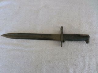 Good 14 1/2 Inch Long U.  F.  H.  Military 1942 U.  S.  Wwll Bayonet Knife