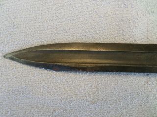 Good 14 1/2 Inch Long U.  F.  H.  Military 1942 U.  S.  WWll Bayonet Knife 6