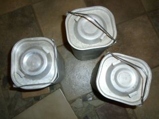 1960 US Army Military 3 CANISTERS for Landers Frary Clark Food Container 4