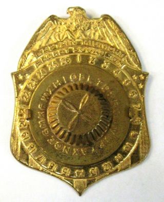 1941 Captain Midnight First Decoder Badge Radio Premium Higher Grade