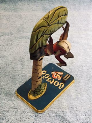 Vintage 1930s windup BOMBO the acrobatic Monkey,  by Unique Art,  great 6