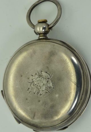 Imperial Russian officer ' s silver watch.  Russo - Turkish War c1878.  DIGITAL SECONDS 4