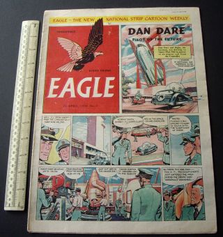 1950 Vintage Rare Issue 2 Eagle Comic Dan Dare.