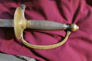 CIVIL WAR SWORD w/Scabbard AMES MFG NON COMMISSIONED OFFICER 1965 7