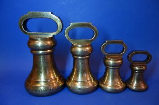 Antique Bell Weights County Of Northampton 1889 Weights & Measures Inspector