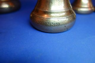 ANTIQUE BELL WEIGHTS COUNTY OF NORTHAMPTON 1889 WEIGHTS & MEASURES INSPECTOR 4
