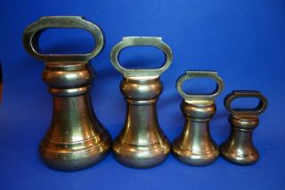 ANTIQUE BELL WEIGHTS COUNTY OF NORTHAMPTON 1889 WEIGHTS & MEASURES INSPECTOR 9