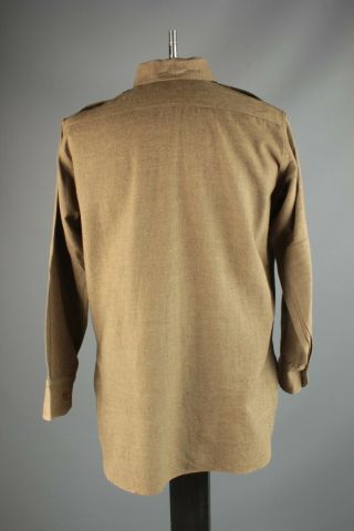 Vtg Men ' s WWI 1910s US Army Wool Henley Pullover Uniform Shirt Sz M WW1 6914 3