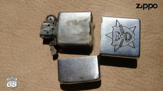 Vintage Zippo Petrol Lighter Vietnam War DA NANG 67 - 68 4