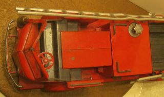 1950 ' s DOEPKE Model Toys PUMPER FIRE ENGINE w 2 Ladders Overall 3