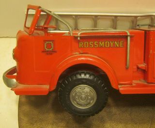 1950 ' s DOEPKE Model Toys PUMPER FIRE ENGINE w 2 Ladders Overall 6