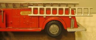 1950 ' s DOEPKE Model Toys PUMPER FIRE ENGINE w 2 Ladders Overall 8