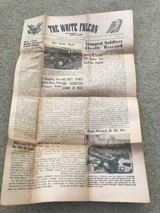 The White Falcon Ww2 Iceland American Forces Newspaper Sept 29 1945 Usmc Wwii