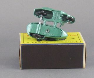 Vintage 1960s Matchbox 36 Lambretta Scooter Sidecar and Boxed 5