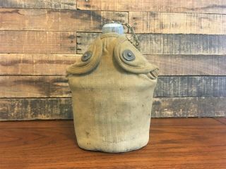Wwi Us Army Canteen - Complete With Cup & Cover - All Dated 1918
