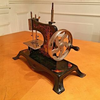 Antique Sewing Machine - Germany Casige Hand Crank Childs Toy Little Red Riding 2
