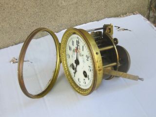 Antique French Mantel Clock Movement Set 19c.  -