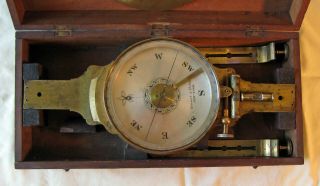 Mid 19th Century Surveyor’s Vernier Compass by Gennert & Holzke 7