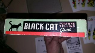 RARE 1940 ' S BLACK CAT FORTUNE TELLING HALLOWEEN GAME RARE PARKER BROS COMPLETE 11