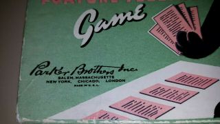 RARE 1940 ' S BLACK CAT FORTUNE TELLING HALLOWEEN GAME RARE PARKER BROS COMPLETE 12