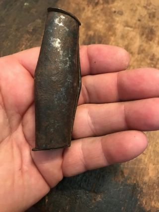 Revolutionary War 18th Century Hand Forged Iron Rare Double Powder Measure 1780 6