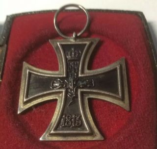 Antique 1813 - 1914 Fw Imperial Wwl German Iron Cross Medal 1st World War