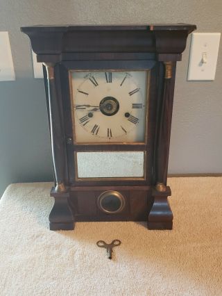 Seth Thomas Empire Half Columns Shelf Mantle Clock Case Parts Restore