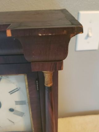 Seth Thomas Empire Half Columns Shelf Mantle Clock Case Parts Restore 3