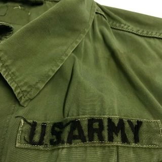 Vietnam 1967 Dated Jungle Fatigue Shirt With Theater Made Insignia 3