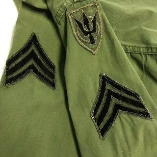 Vietnam 1967 Dated Jungle Fatigue Shirt With Theater Made Insignia 4