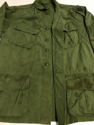 Vietnam 1967 Dated Jungle Fatigue Shirt With Theater Made Insignia 6