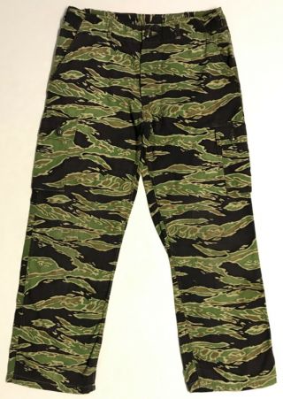 Vietnam Era Tiger Stripe Camo Uniform Trousers,  Asian Made