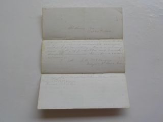 Civil War Letter Of Recommendation 1864 3rd Iowa Cavalry St.  Louis Missouri Vtg