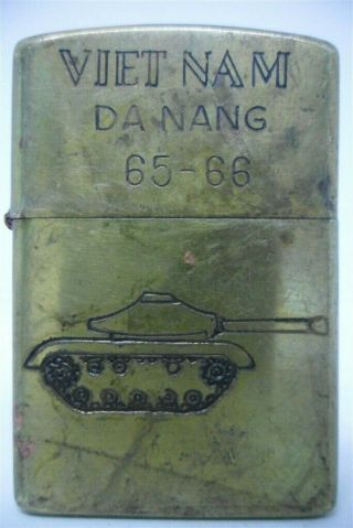 Vietnam War Zippo Lighter Da Nang 65 66 Vintage