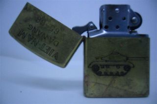 Vietnam War Zippo Lighter Da Nang 65 66 Vintage 6